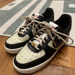 Premium leather good nike beaded sneakers